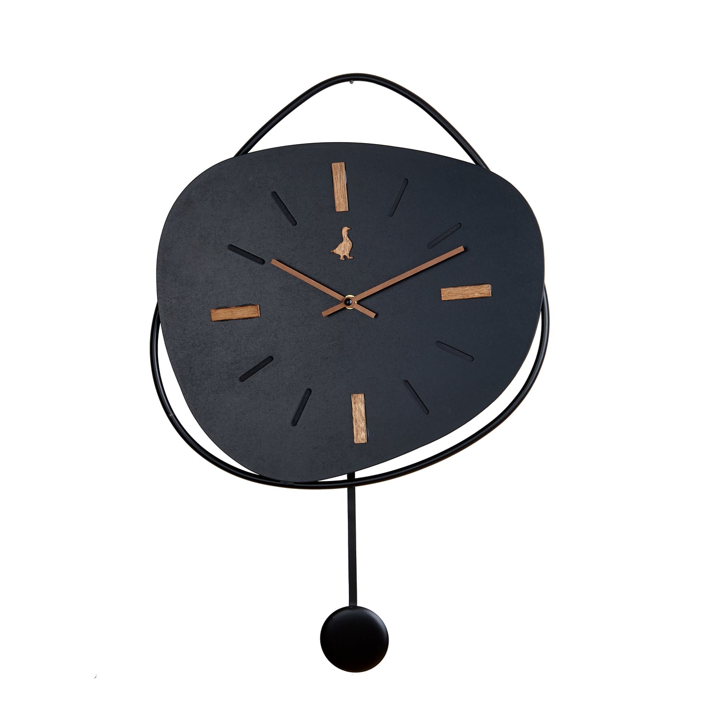 Orologio da Parete con Pendolo Metallo 40x60 cm L'Oca Nera