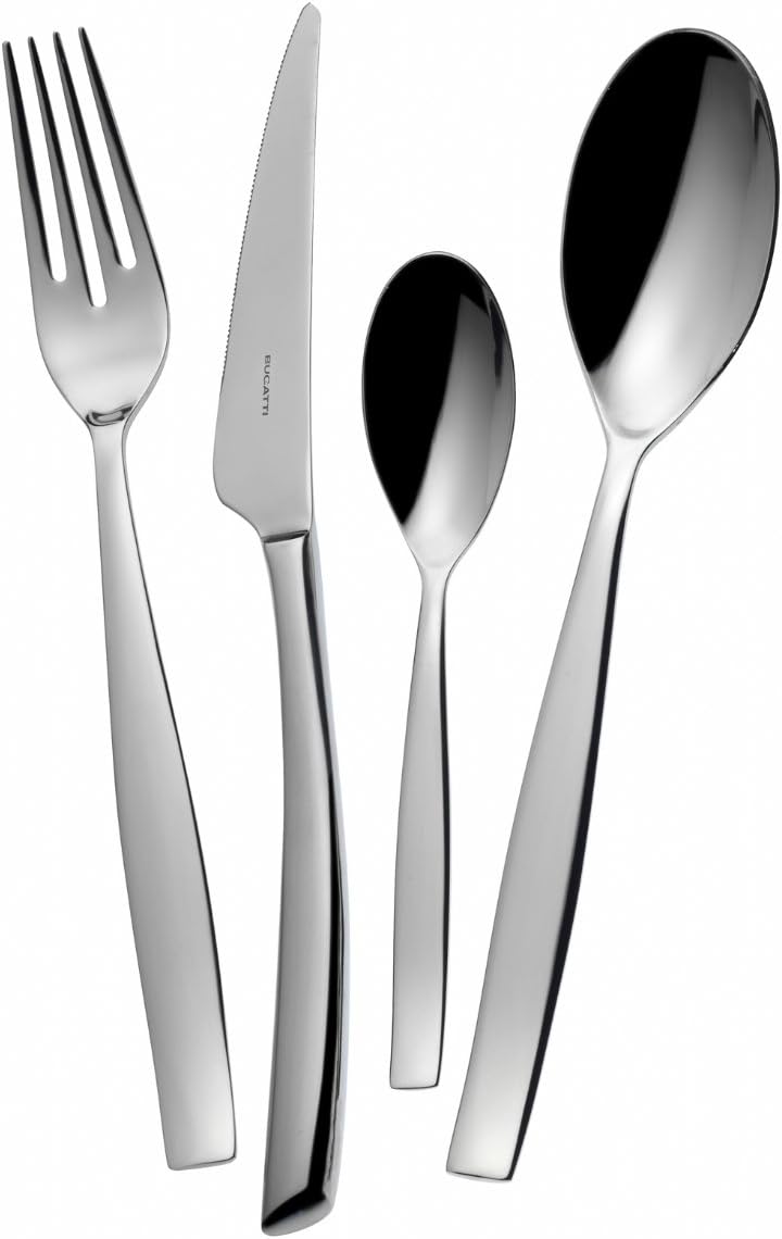 Set 24 Posate Toscana Acciaio Inox 6 Persone Bugatti