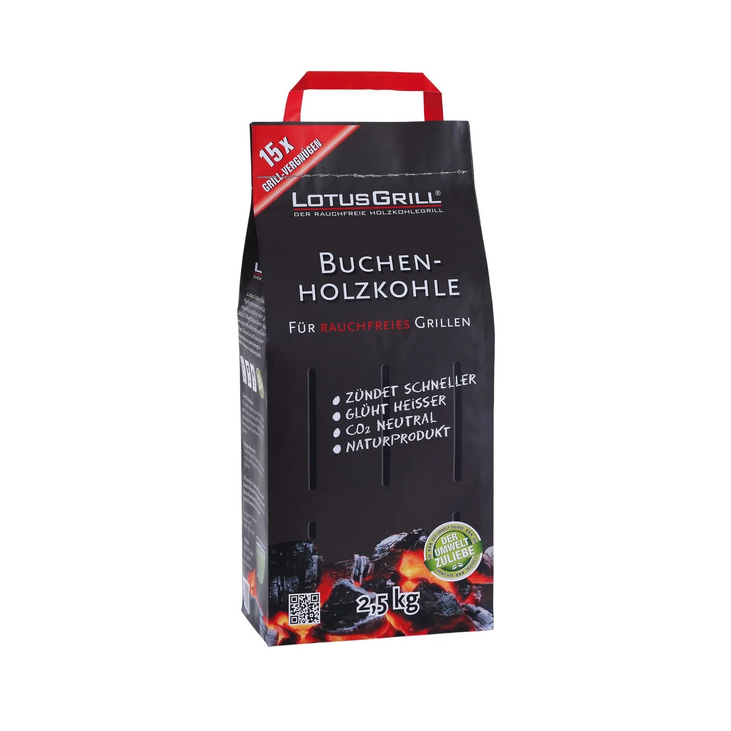 Carbonella di Faggio Lotus Grill 2,5 kg – LG BK 25