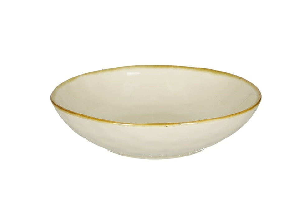 Piatto Fondo Concerto 21cm Avorio - Rose & Tulipani Stoneware