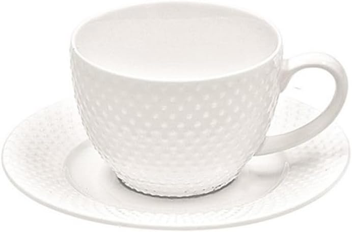 Tazza Caffè Richiamo Porcellana Bone China Bianca Design 125ml