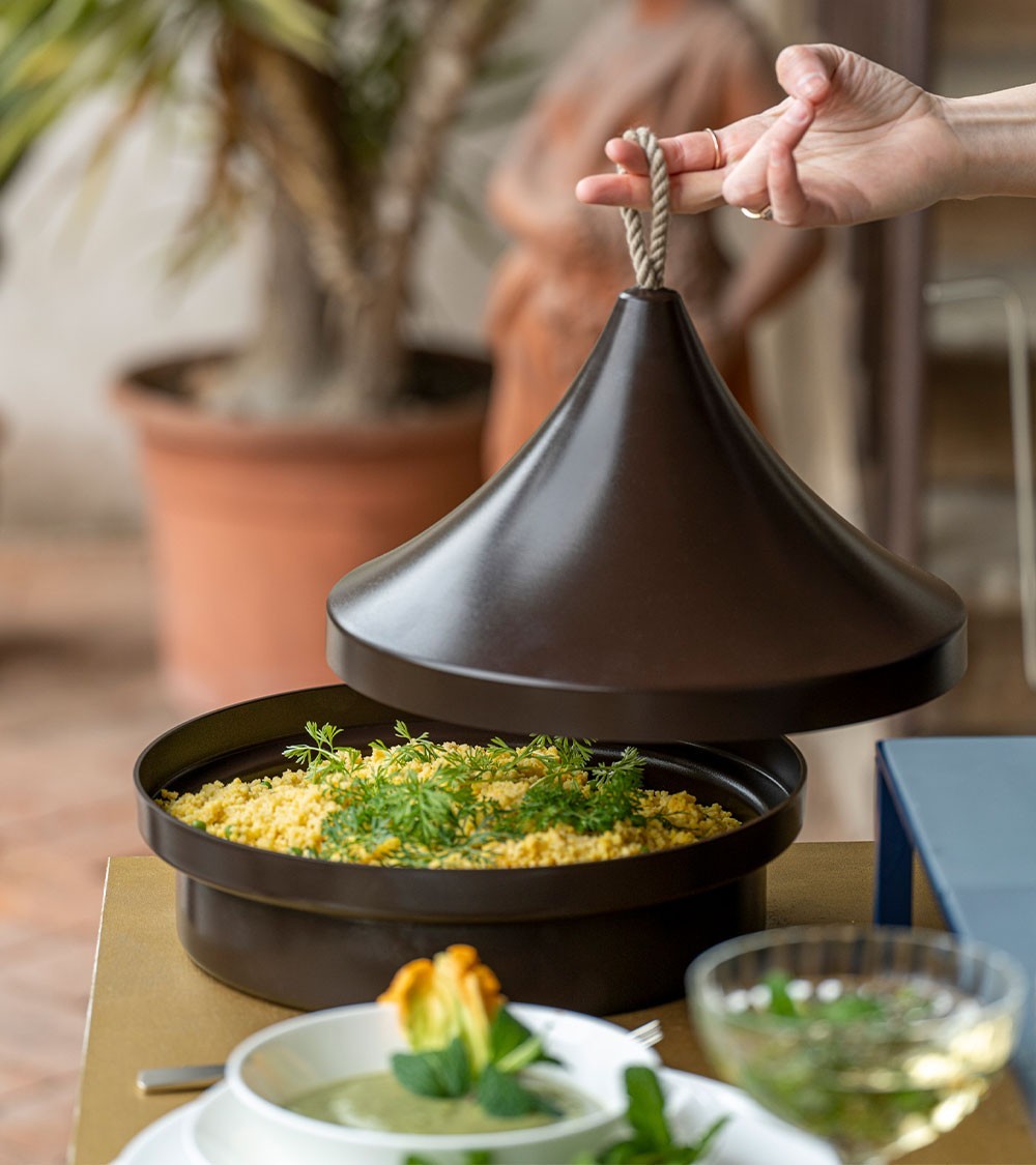 Tajine KnIndustrie 30cm - Pentola Marocchina Alluminio Antiaderente