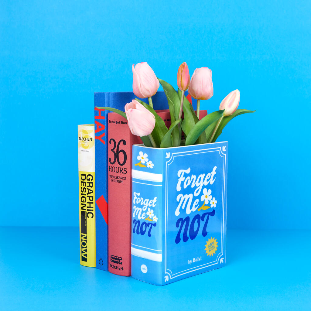 Vaso Book blu Due in Uno Balvi