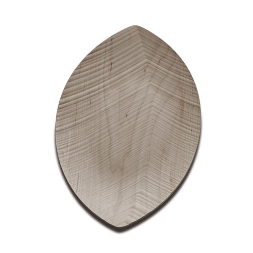 Vassoio Leaf Acero Grande Legnoart