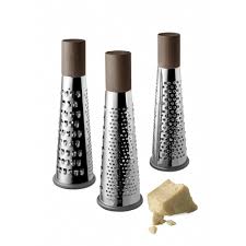 Grattugia 3in1 Acciaio Legno Tabacco Trattoria Bugatti