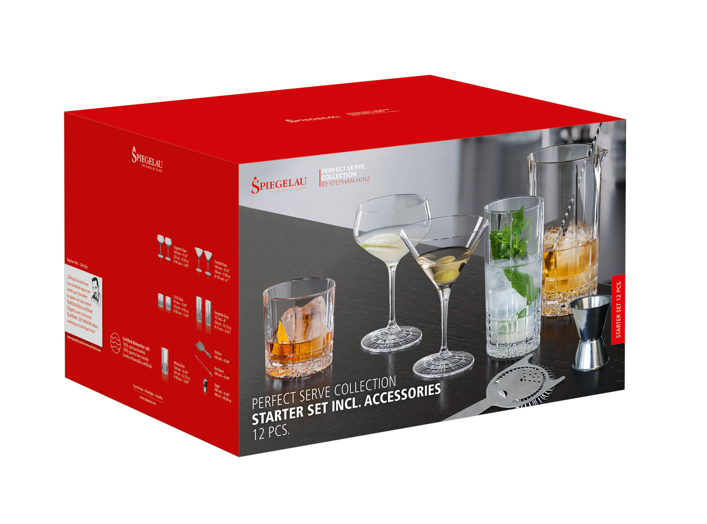 Set Cocktail 12 Pezzi Spiegelau - Bicchieri Cristallo in Confezione Regalo