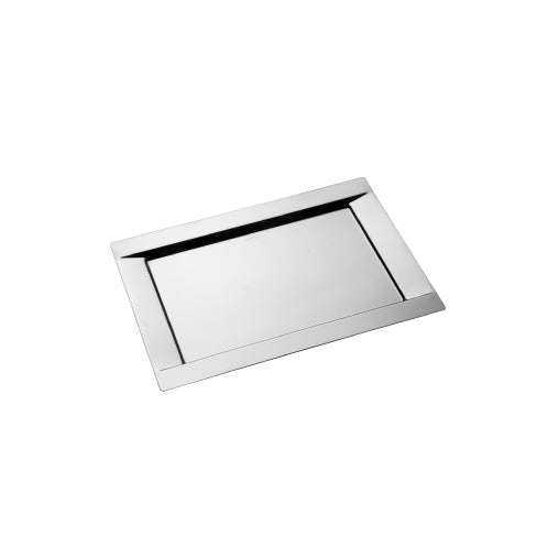 Vassoio Rettangolare Linea 43x30cm Acciaio Lucido Bugatti