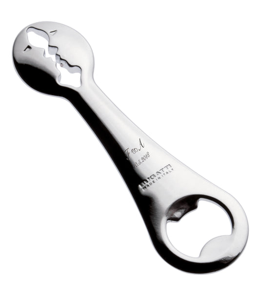 Apribottiglie Kiss Bugatti Cromato Design Teseo Berghella