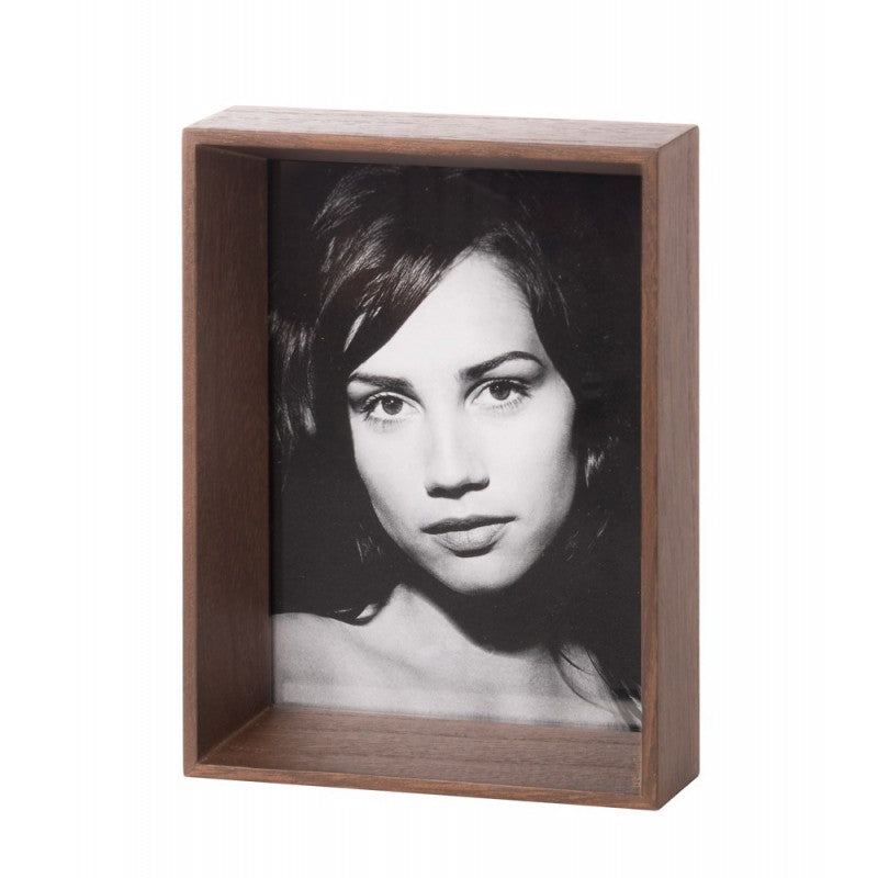 Cornice Rettangolare L'oca Nera in Legno Naturale 15x19 cm