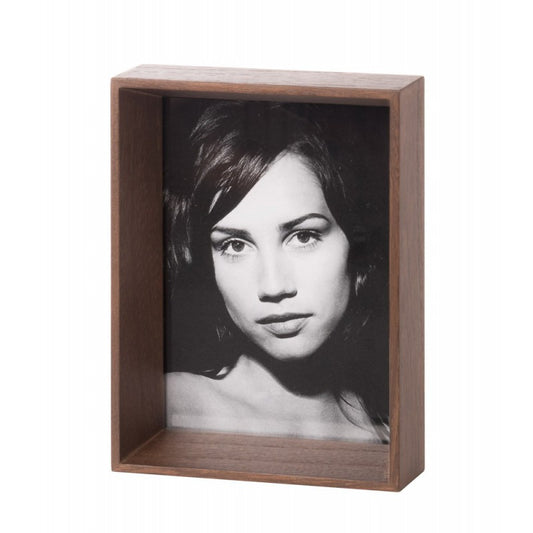 Cornice Rettangolare L'oca Nera in Legno Naturale 15x19 cm