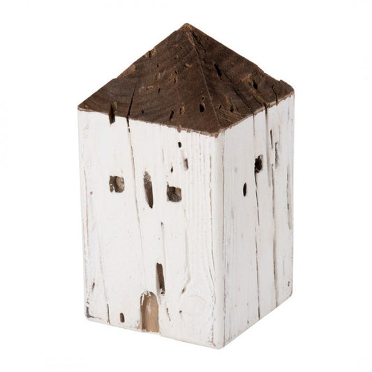 Casetta Decorativa L'oca Nera Legno Riciclato Media 10x18 cm