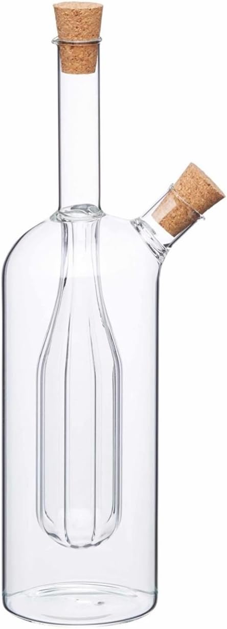 Ampolla Olio e Aceto 2 in 1 Vetro Trasparente 350ml/100ml KitchenCraft