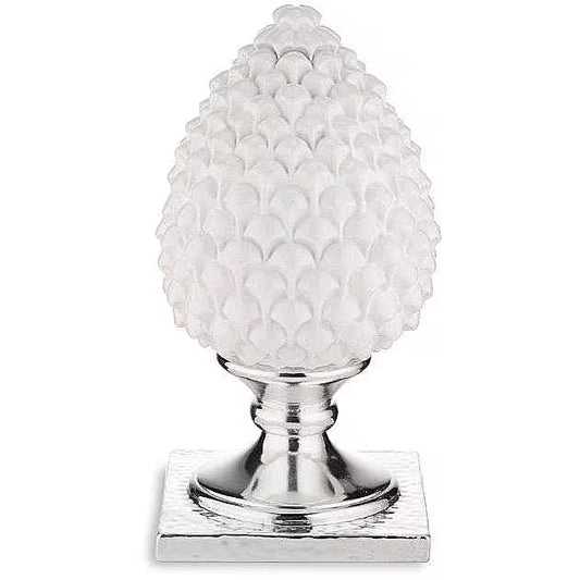 Soprammobile Pigna Argento 925 Bianca 9cm Sequenze