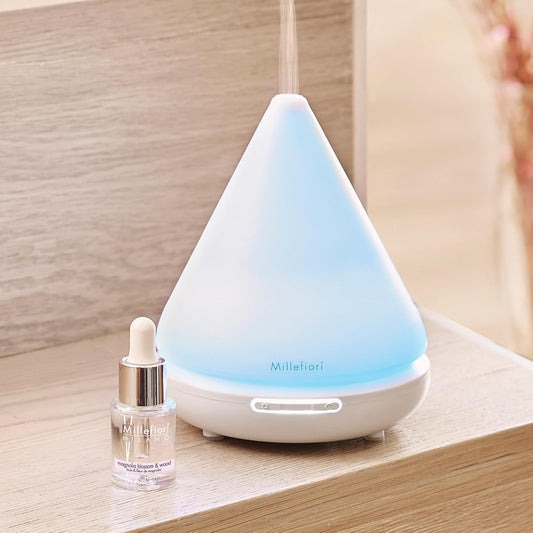 Diffusore Ultrasuoni Hydro Piramide Millefiori Milano - Design Geometrico Moderno