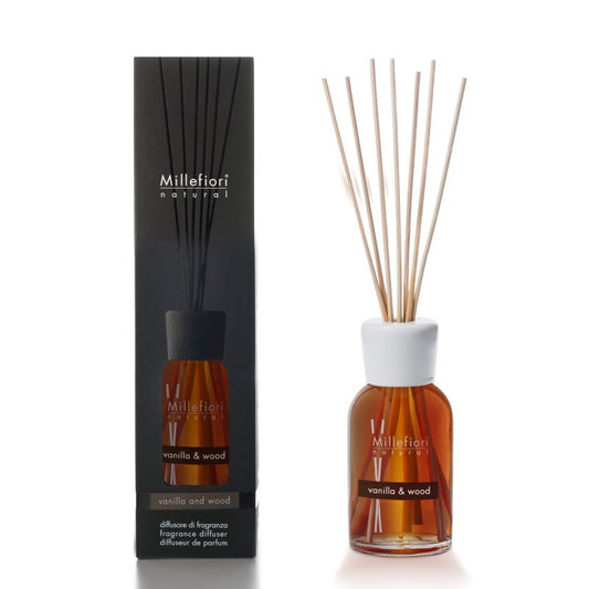 Diffusore profumazione stick 250 ml vanilla & wood Millefiori Milano