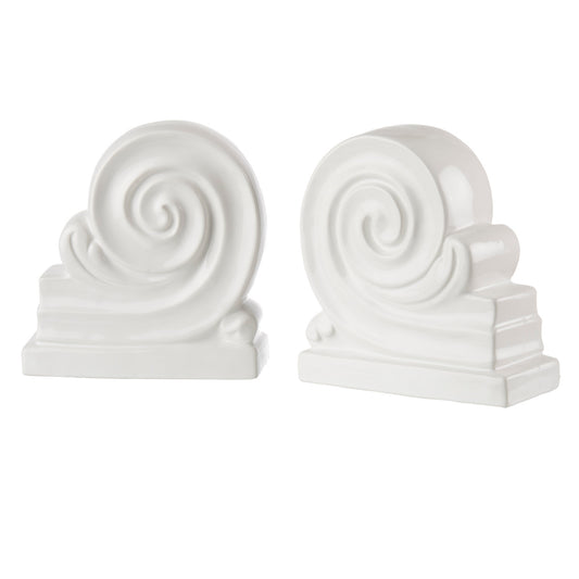Fermalibri Capitello L'oca Nera Porcellana Fashion - Set 2 Pz