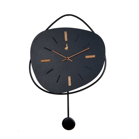 Orologio da Parete con Pendolo Metallo 40x60 cm L'Oca Nera