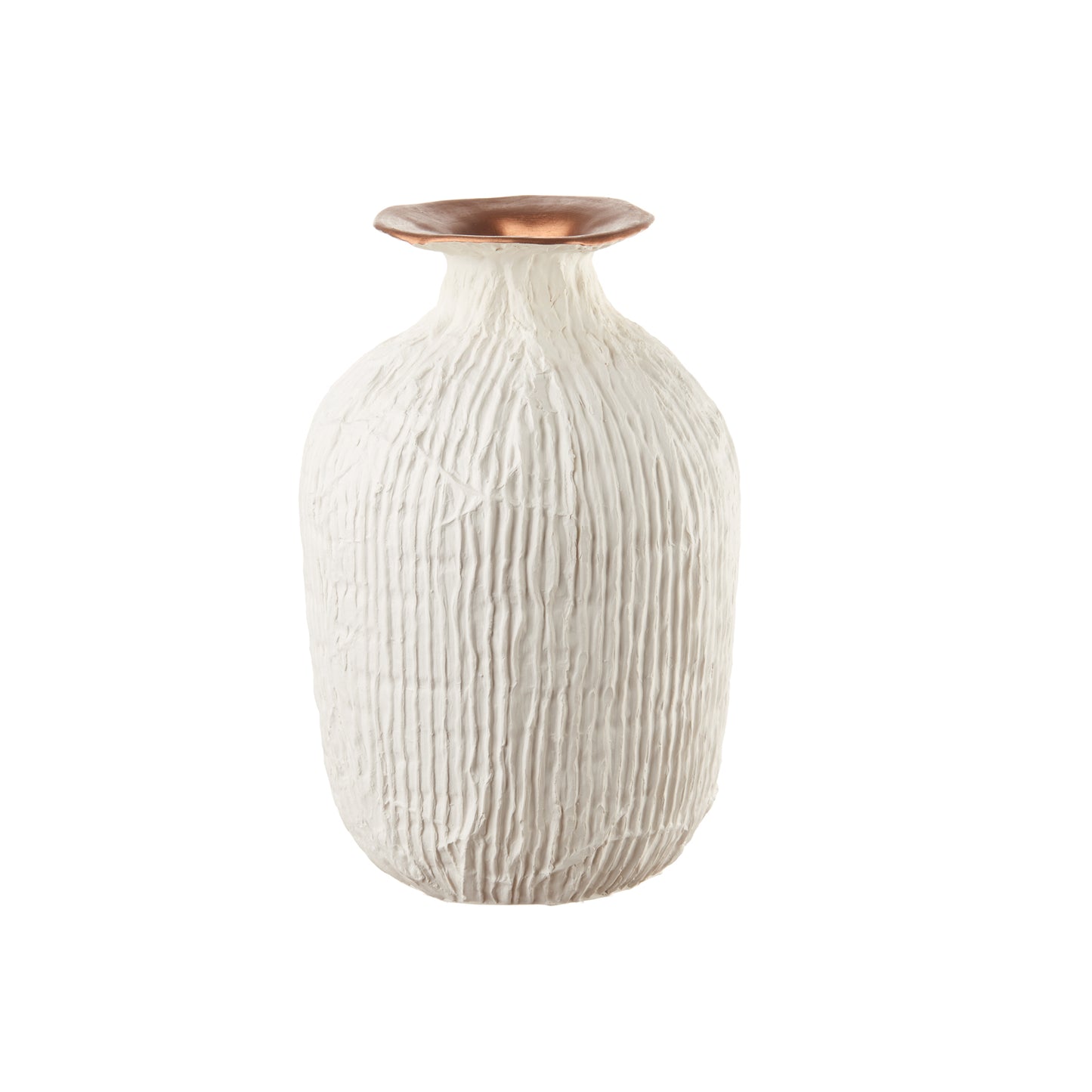 Vaso Alto in Porcellana Bianca L'Oca Nera Ø18 cm H27 cm