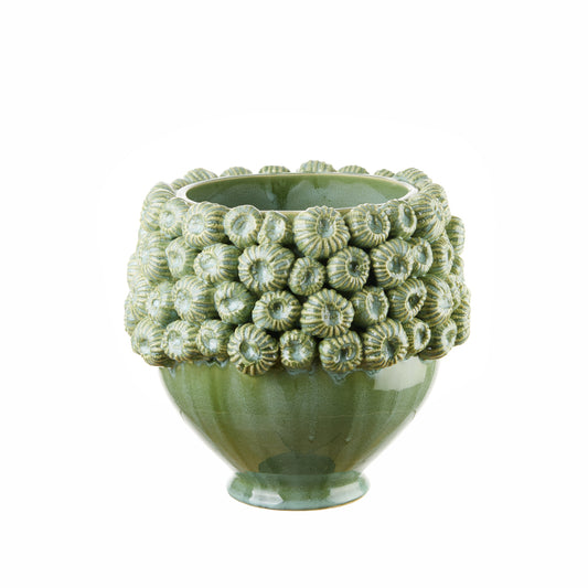 Vaso Basso Porcellana L'Oca Nera Design Elegante 23cm