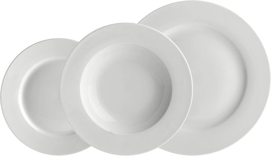 Servizio Piatti Essenziale Falda 12 Pezzi Bone China 4 Persone Design