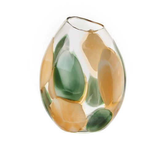 Vaso Cristallo Colorato Ethno Chic L'Oca Nera 30cm