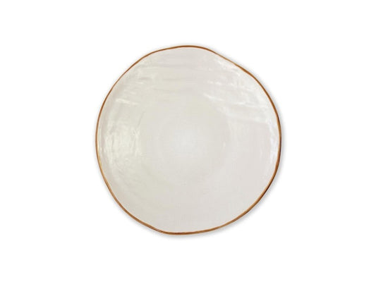 Piatto Frutta Concerto 20cm Avorio - Rose & Tulipani Stoneware
