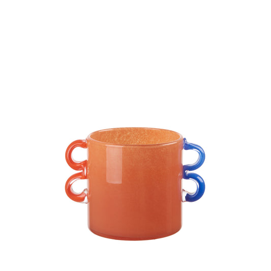 Vaso Cristallo Basso Ethno Chic L'Oca Nera 15cm