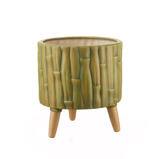 Cache Pot L'oca Nera Ethno Chic Basso Ceramica Decorata