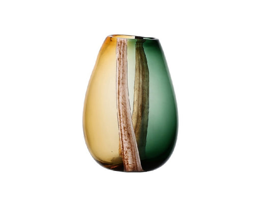 Vaso Sullatela Verde M RitualiDomestici - Vetro Design Artistico
