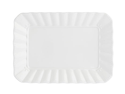 Vassoio Rettangolare Porcellana Ducale 20x13 cm La Porcellana Bianca