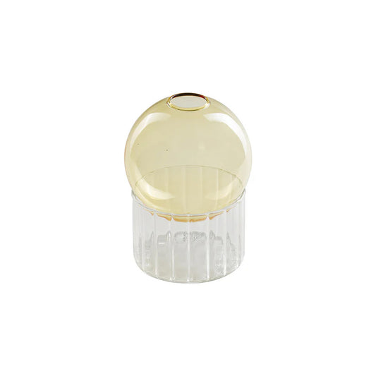 Vaso Giallo Basso Allacorte RitualiDomestici - Vetro Borosilicato
