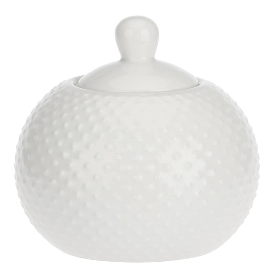 Zuccheriera Richiamo Porcellana Bone China Bianca Design 310ml