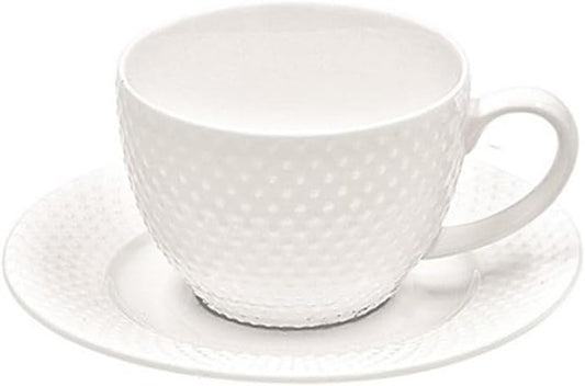 Tazza Caffè Richiamo Porcellana Bone China Bianca Design 125ml