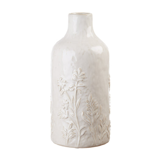 Vaso Alto Porcellana Modern Country L'Oca Nera 33 cm Bianco