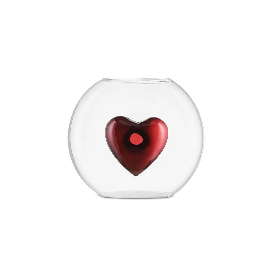 Vaso Vetro Cuore Battito L – Rituali Domestici 20,3x11,7x17,5H cm