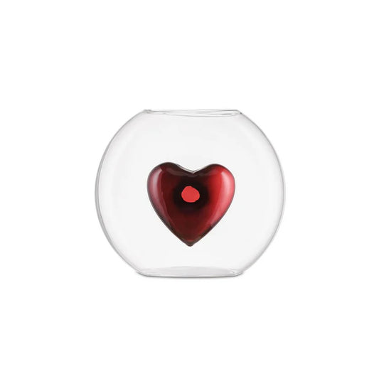 Vaso Vetro Cuore Battito L – Rituali Domestici 20,3x11,7x17,5H cm