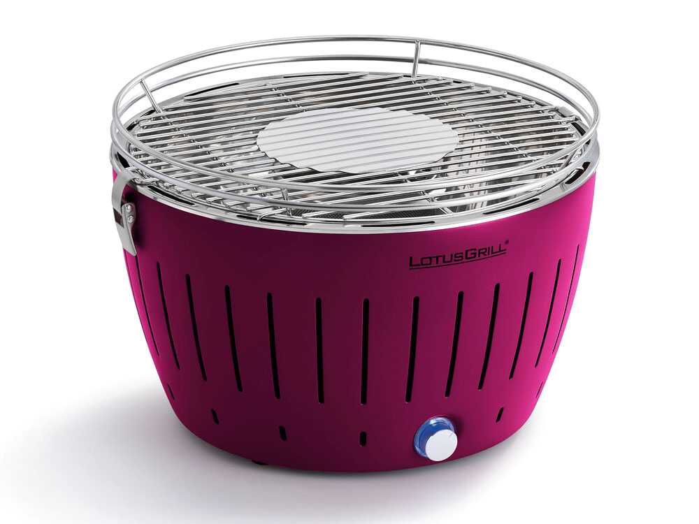 Barbecue Portatile Lotus Grill Viola – Senza Fumo, Acciaio Inox