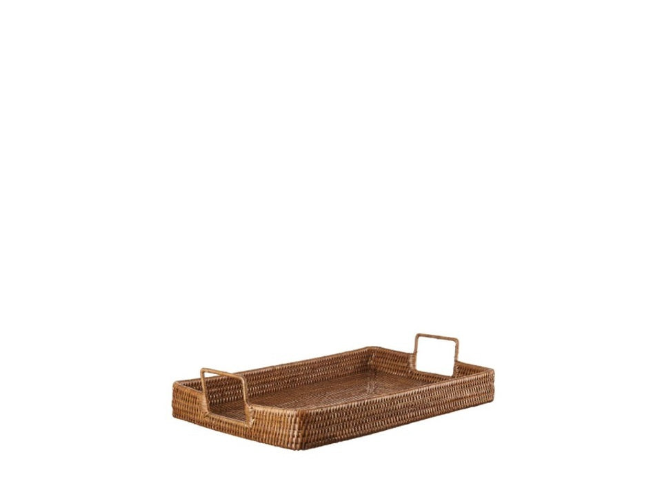 Vassoio in Rattan Modern Country – L'Oca Nera 45x30x9 cm