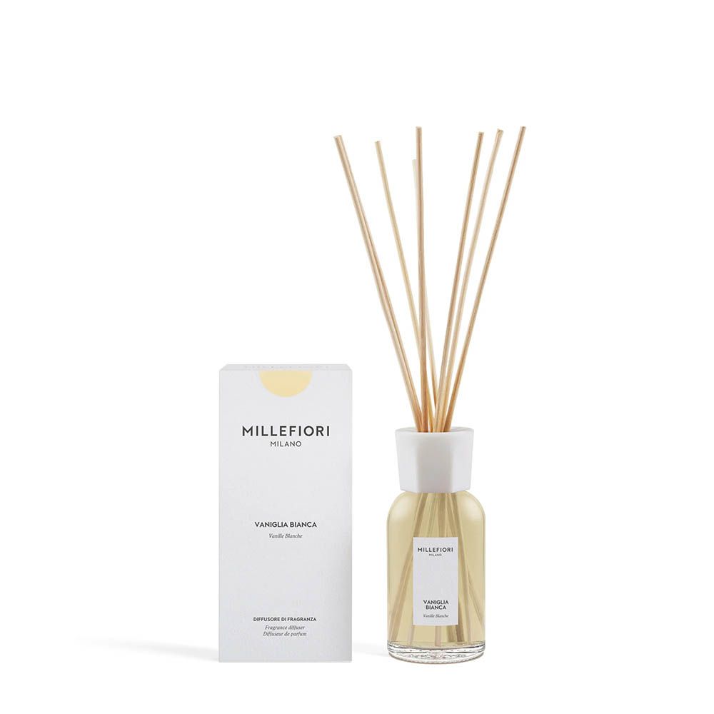 Diffusore Bastoncini Millefiori Milano Vaniglia Bianca 250 ml