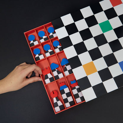 Scacchiera tavolo Hey Chess legno Balvi