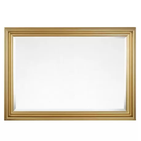 Specchiera da Parete L'Oca Nera in Legno e Foglia Oro 73x103 cm - Stile Classico