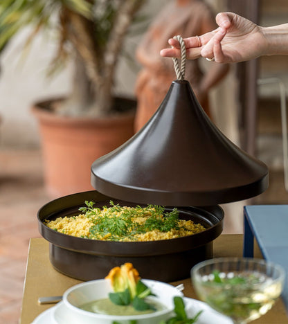 Tajine KnIndustrie 30cm - Pentola Marocchina Alluminio Antiaderente